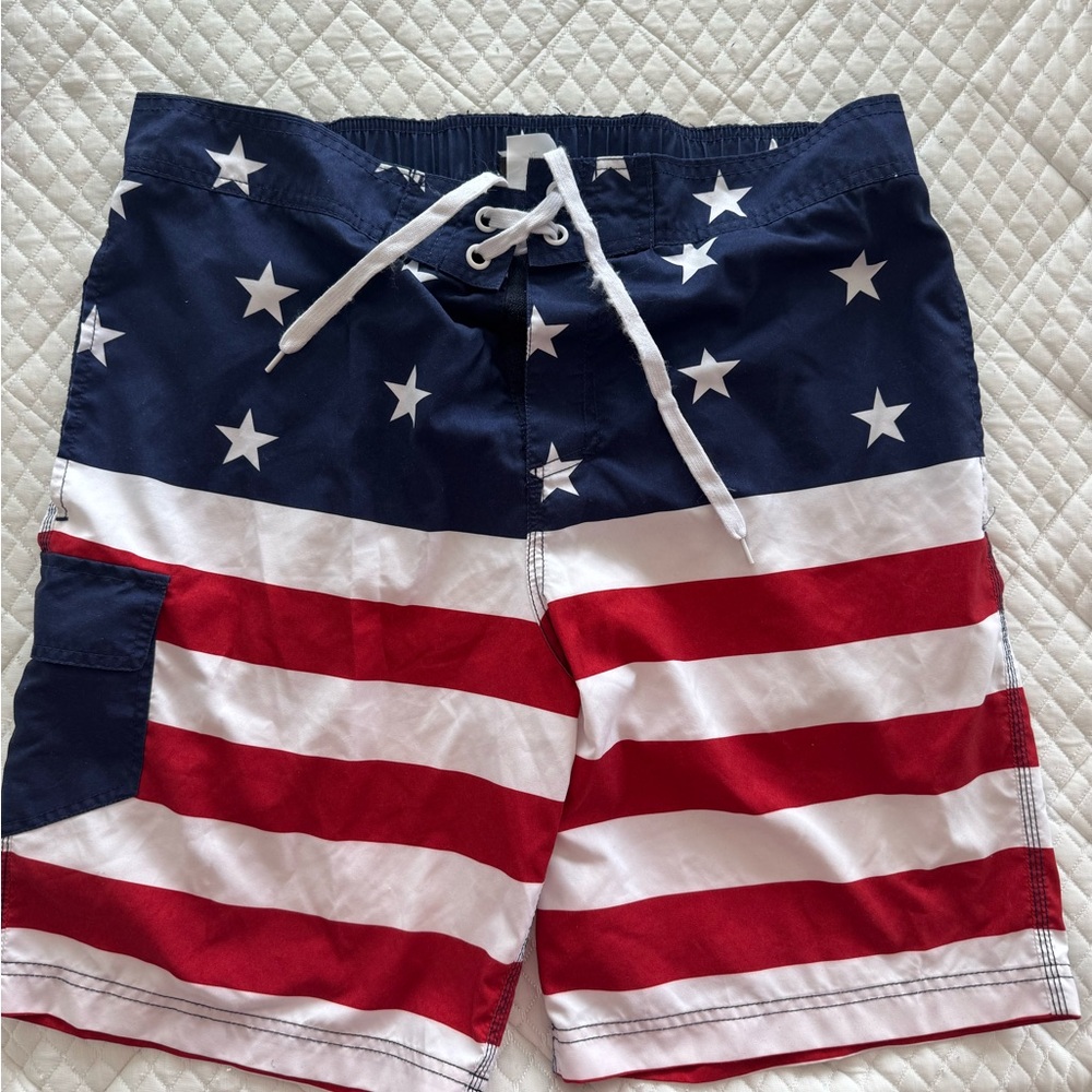 Patriotic Men's Swim Trunks
